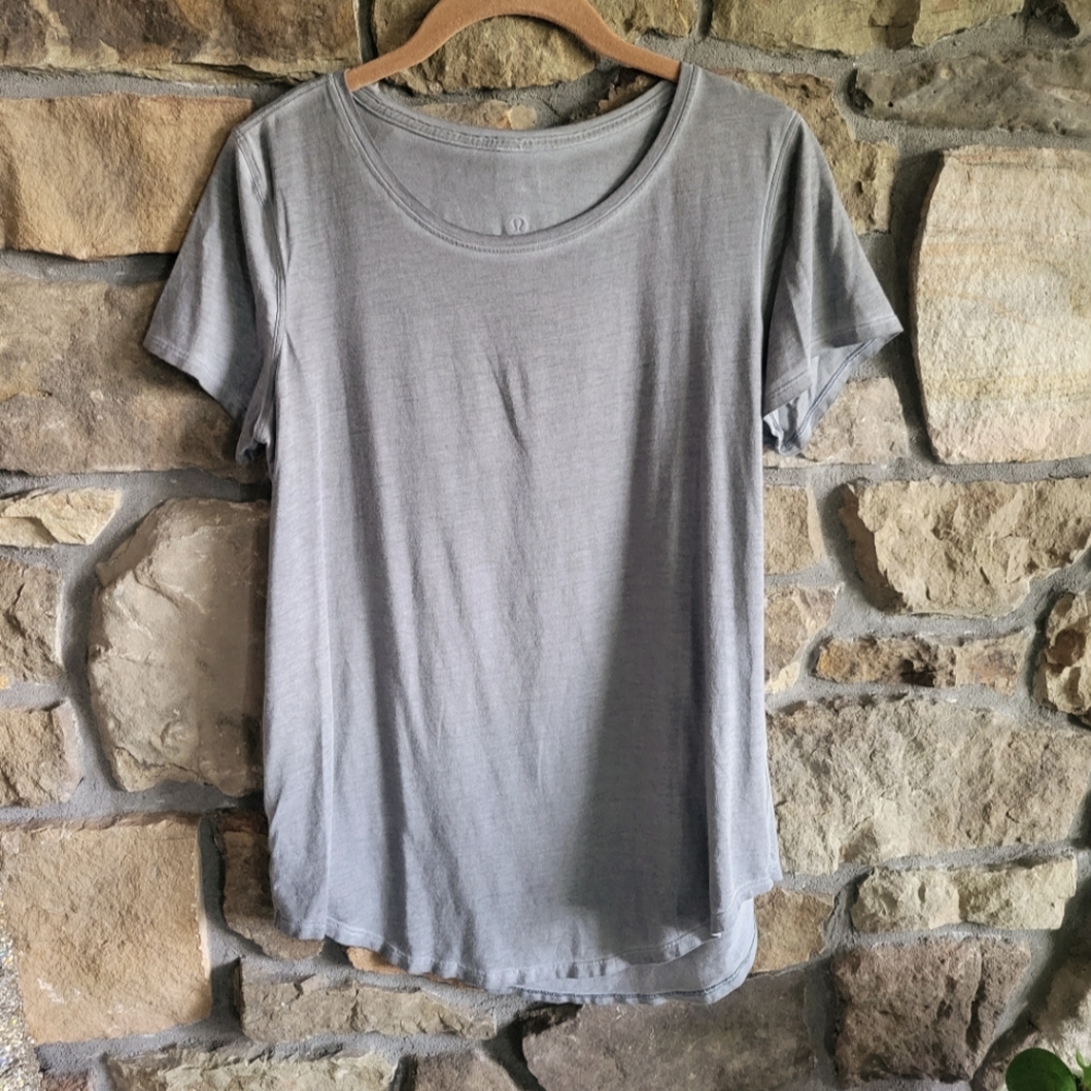 Lululemon Love Crew Tee Fade Edition Asphalt Grey 8